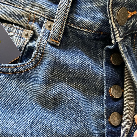 Ralph Lauren women’s The Callen High Rise Slim Jeans with beaded slit hems 26 - Picture 6 of 9